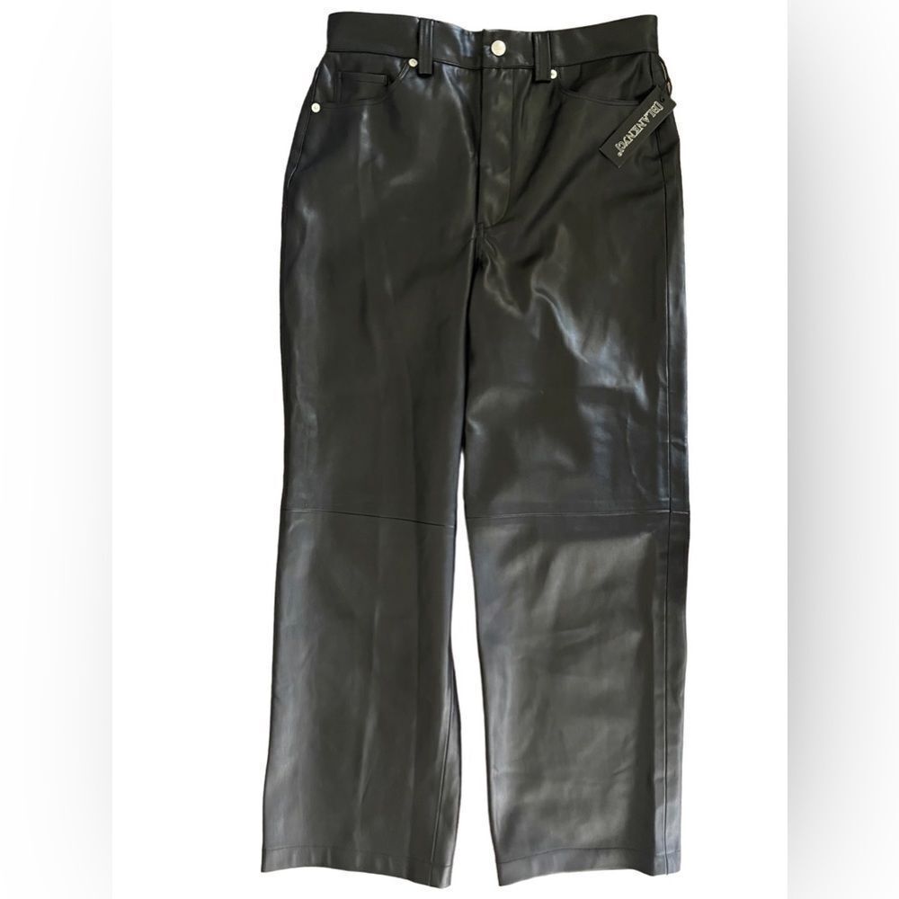 Blank NYC Baxter women’s‎ faux leather black pants high waist sz 29